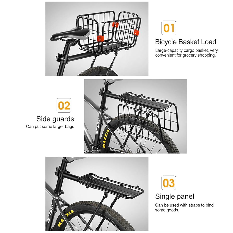 Amazon.co.jp: A/R 自転車荷台 リアキャリア 荷物ラック 後付け